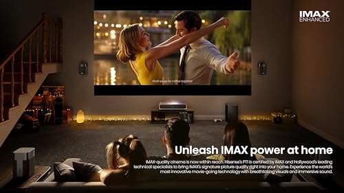 Hisense Laser Cinema PT1, 80-150 Projektionsgröße,LPU Tech,4K,IMAX Enhanced,Dolby Vision · Atmos,HDR10+,2500 Lumen Helligkeit,Ultra Short Throw,3D,240Hz Bildwiederholungsrate,VIDAA,ohne Leinwand Hisense Laser Cinema PT1, 80-150 Projektionsgröße,LPU Tech,4K,IMAX Enhanced,Dolby Vision · Atmos,HDR10+,2500 Lumen Helligkeit,Ultra Short Throw,3D,240Hz Bildwiederholungsrate,VIDAA,ohne Leinwand