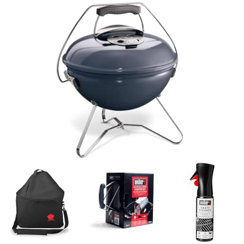 Weber Smokey Joe Premium Barbacoa De Carbón, Azul, 1126804 Bolsa De Transporte Para Smokey Joe Premium Set Chimenea Con Briquetas Encendido Blancas Producto De Limpieza Para Parrilla Y Horno Weber Smokey Joe Premium Barbacoa De Carbón, Azul, 1126804 Bolsa De Transporte Para Smokey Joe Premium Set Chimenea Con Briquetas Encendido Blancas Producto De Limpieza Para Parrilla Y Horno