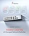 XikeStor 16-Port 2.5G L3 Managed Ethernet Switch, 2.5Gb Network Switch with 12x2.5G RJ45|2x10G RJ45|2x10G SFP+ Ports, DHCP/OSPF/BGP/VLAN/ACL/LACP/IGMP Supported, Built-in Smart Fan, Desktop/Wall-Mount