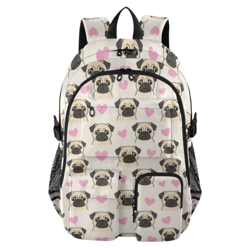 Mochila para hombre de 17.5 pulgadas ideal para el trabajo con estampado de carlino