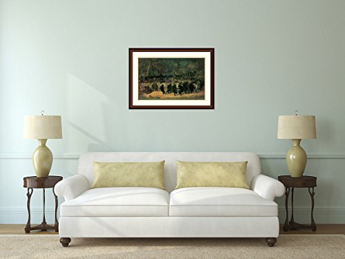 Framed Art Print, 'The Bear Dance' By William Beard: Outer Size 40 X 28" #TOP6