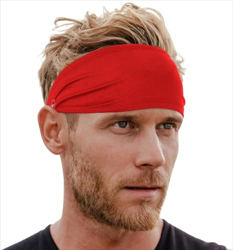Image of Tough Headwear Tough Outfitters Headband for Men - Mens Headbands - Working Out Sports Performance Head Bands - Athletic Cycling Running Sweat Band, Football Headbands - Sweat Bands Men /Women