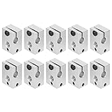 Aolidsive Bloque Calefactor de Aluminio 10 Piezas para Bloque Calentador de...