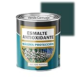 SPSIL Esmalte Antioxidante Verde Carruaje 750ml Directo sobre Óxido Pintura Antióxido Metal Hierro Uso Exterior e Interior