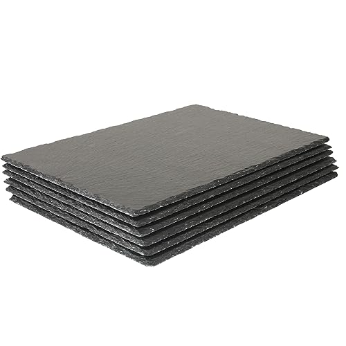 RUNANDYUE 6-Pack 13 * 9 Slate Cheese Board for Cheese