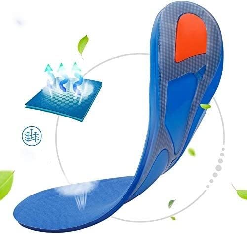 Silicon Gel Insoles Foot Care for Plantar Fasciitis Heel Spur Shoe Insoles Shock Absorption Pads Arch Orthopedic Insoles (Size : 40-42)