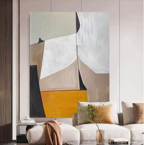Peinture à l'huile géométrique abstraite pour décoration de maison - 3