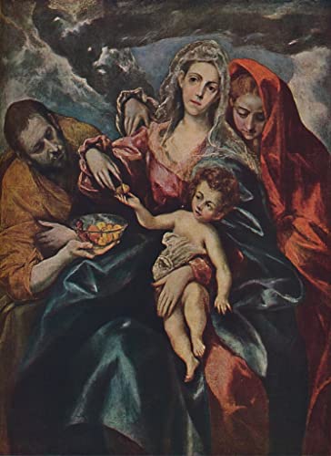 Poster la Sainte Famille par El Greco impression sur toile 60x90cm