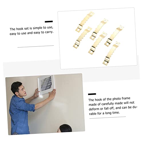 Image of 1000pcs Picture Hook Mounted Kit for Easy Wall Hanging Creative Wall Art Display Hooks Versatile Metal Hardware for Photos Paintings and Decorations