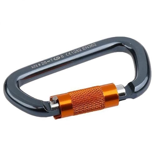 10x28KN D Carabiner Aluminum Auto Locking Mountaineering Cli...