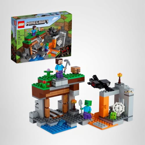 LEGO Minecraft The Abandoned Mine Building Toy, 21166 Zombie Cave with Slime, Steve & Spider Figures, Gift idea for Kids, Boys and Girls Age 7 Plus - Image 8
