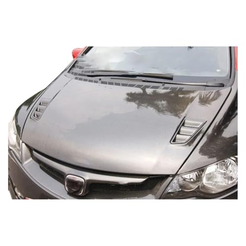 Capó de fibra de carbono Honda Civic FD2 ventilado frontal para motor 3