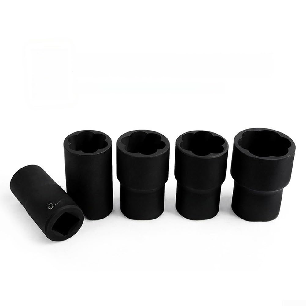 Juego de 6 extractores de tuercas dañadas resistentes para tornillos rotos, taller de reparación de vehículos