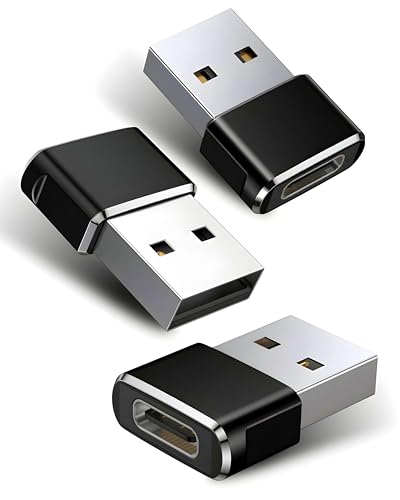 IZITEK USB to USB C Adapter USBC Female to USB A Male Adaptor Type C Converter Charger for iPhone 17 Pro Max 16 15 Apple Watch iWatch S11 S10 SE AirPods 3 iPad Mini Air Samsung Galaxy S25