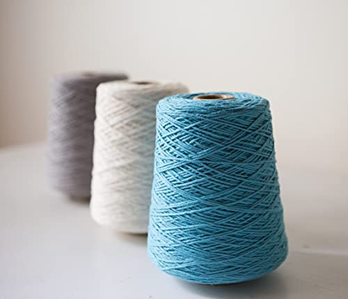 Image of Knit Picks Dishie White Worsted Weight 100% Cotton Yarn for Dishcloths | 400g cone of soft solid colored knitting yarn in White color for crocheting, machine washable.