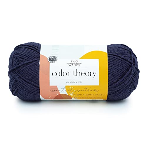 Image of Lion Brand Yarn, Color Theory Worsted Weight Yarn for Knitting and Crochet, Admiral, 1 Pack, Acrylic Fiber with Modern Color Palette, Perfect for Sweaters, Hats and Cozy Blankets