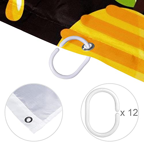 Rideaux de douche de qualité supérieure sans odeur 12 crochets - 5