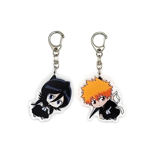 EBTY DREAMS Inc. - Set of 2 Bleac Acrylic Keychain Ichigo, Kuchiki Rukia v1