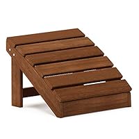 Furinno Tioman kleiner Adirondack Fußschemel in Teaköl, Natur, 45.2 (B) x 33.3 (H) x 42.7 (T) cm