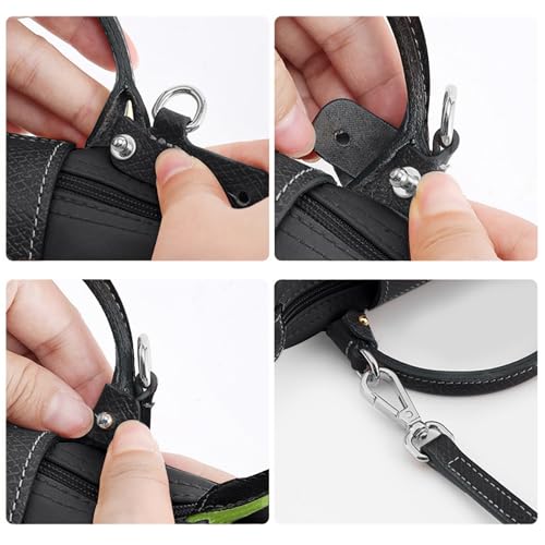 Image of Jiesinlov Leather Bag Shoulder Strap Replacement Crossbody Adjustable Conversion Kit Fit for Mini Pouch