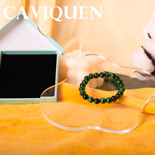 Natural Gemstone Bracelet,8mm/6mm Round Beads Stretch Bracelet 6.5" Unisex Jewelry Birthday Gifts for Girl Women2