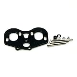 Jack-Store 1set Aluminum Dual Motor Mount for Axial SCX10 Honcho 1/10 RC Crawler Car Black