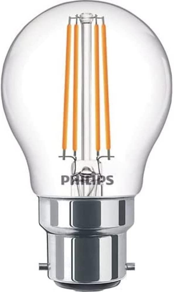 Philips Light Bulb Led Globe Filament Bayonet B22 Warm White 40W Non-Dimmable
