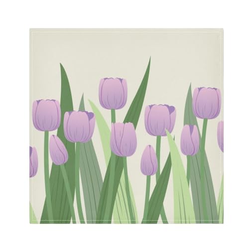 Servilletas de Tela Set de 6 Flores Tulipán 20x20in miniatura 1