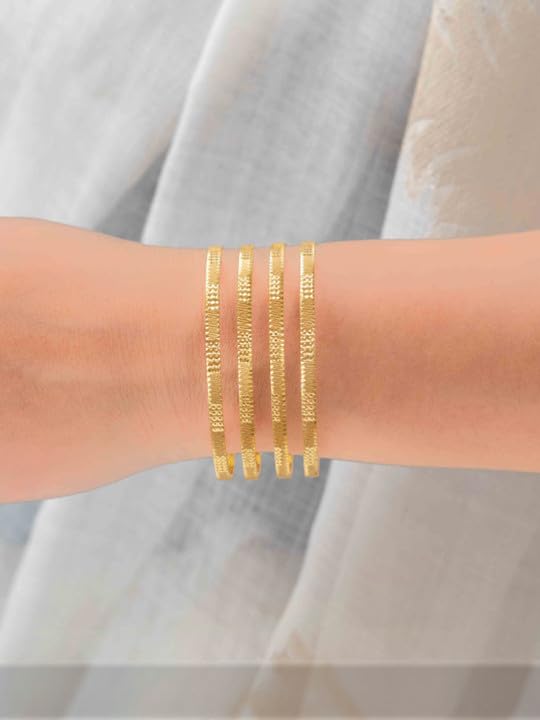 Image of Zeraki Jewels Women's Traditional Gold Plated Bangles Set | Elegant Designer Kada Bangles | Classic Ethnic Jewellery for Women & Girls | Perfect for Wedding, Festive & Daily Wear
