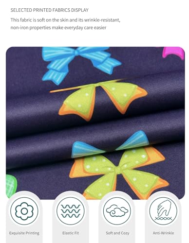 Image of Kousenpu Scrub Caps for Women, Adjustable Women's Surgical Cap with Buttons, Breathable Cute Design for Nurses and Doctors