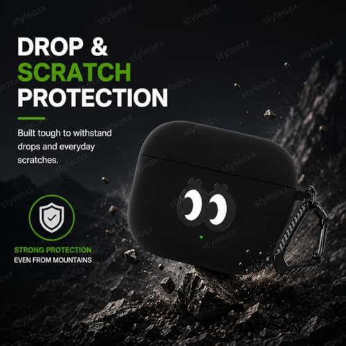 Image of Anvique Silicone Case for OnePlus Buds 4 Pro,Shockproof Protective Cover, Scratch Resistant, Lightweight, Precise Fit with Charging Access (Eye T)