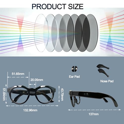 MNVOEQ AI Smart Glasses with Camera: POV Vlogging Capture & Open-Ear Audio by MNVOEQ - Image 9