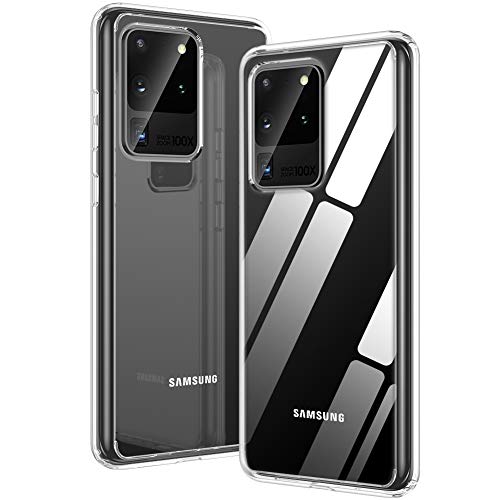 Miracase Case for Galaxy S20 Ultra Cases (2020) Original Phone Touch Feeling -Crystal Clear TPU Cushion/Hybrid 6H Hard Back Scratch Defend/Reinforced Corner Protection Cover for Samsung 6.9''