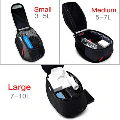 Bolsa de tanque magnético con bloqueo rápido para Benelli Leoncino 3