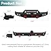 EYOUHZ Off-Road Front & Rear Bumper Compatible with 1999-2004 Land Rover Discovery 2 Built-in LED Lights, Sensor Mounting Holes, Winch Plate, 2