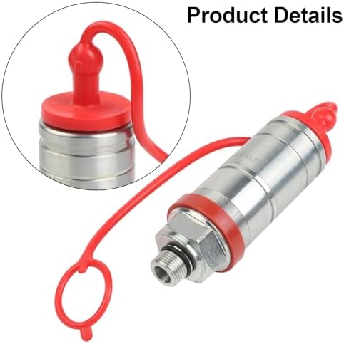 Hydraulic Breakaway Coupler 3C001-82010 for Kubota Tractors M5140 M6040 M7060 M9540, Metal Quick Disconnect Connector with One-Way Valve for Easy Maintenance and System Safety — view 8