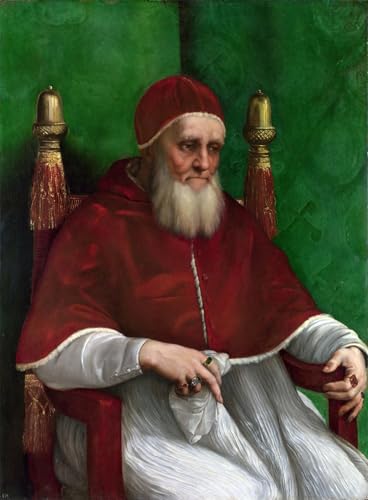Lienzo artístico Ritratto di Giulio II de Raffaello, alta calidad decorativa 60x90