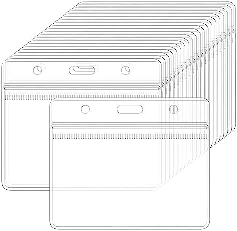 Anyasen Badges Porte Nom 100 Pièces Porte Badges Porte-badges Porte-cartes D'identité En