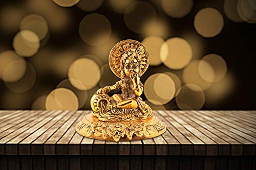 Image of Lavanaya Silver Brand: Gold Plated Laddu Gopal God Idol Statue - Premium Showpiece with Gift Box, Perfect for Wedding, Anniversary, Birthday, Housewarming, and Corporate Gifting