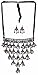 Indian Antique Silver Oxidized Fashion Bollywood Ethnic Mirror Boho Gypsy Banjara Tribal Statement Choker Thread Necklace Jewelry (MULTICOLOR)