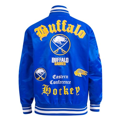 Image of Pro Standard Mens NHL Old English Satin Jacket