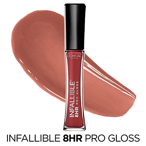 L’Oreal Paris Makeup Infallible 8 Hour Hydrating Lip Gloss, Suede, 0.21 Fl Oz - image 2