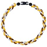 SUPBOMM Baseball Rope Necklaces, League Team Colors Braided Necklace, Baseball Team Gifts, Padres