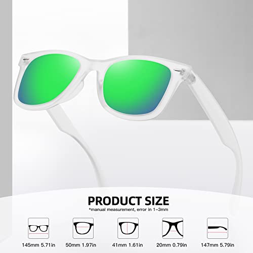Image of MEETSUN Polarized Sunglasses for Women Men Classic Retro Square Frame Driving Sun Glasses UV Protection