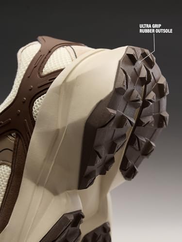Image of The Souled Store Raptors V2: Men and Boys Low Top Sporty Casual Street Wear Chunky Sneakers | Retro Trainer with Breathable Mesh, Cushioned EVA Midsole & Ultra-Grip Rubber Outsole