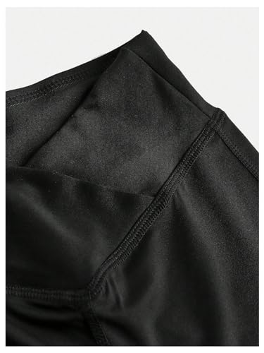 Floerns Girl's Elastic High Waisted Flare Leg Trousers Athletic Track Pants3