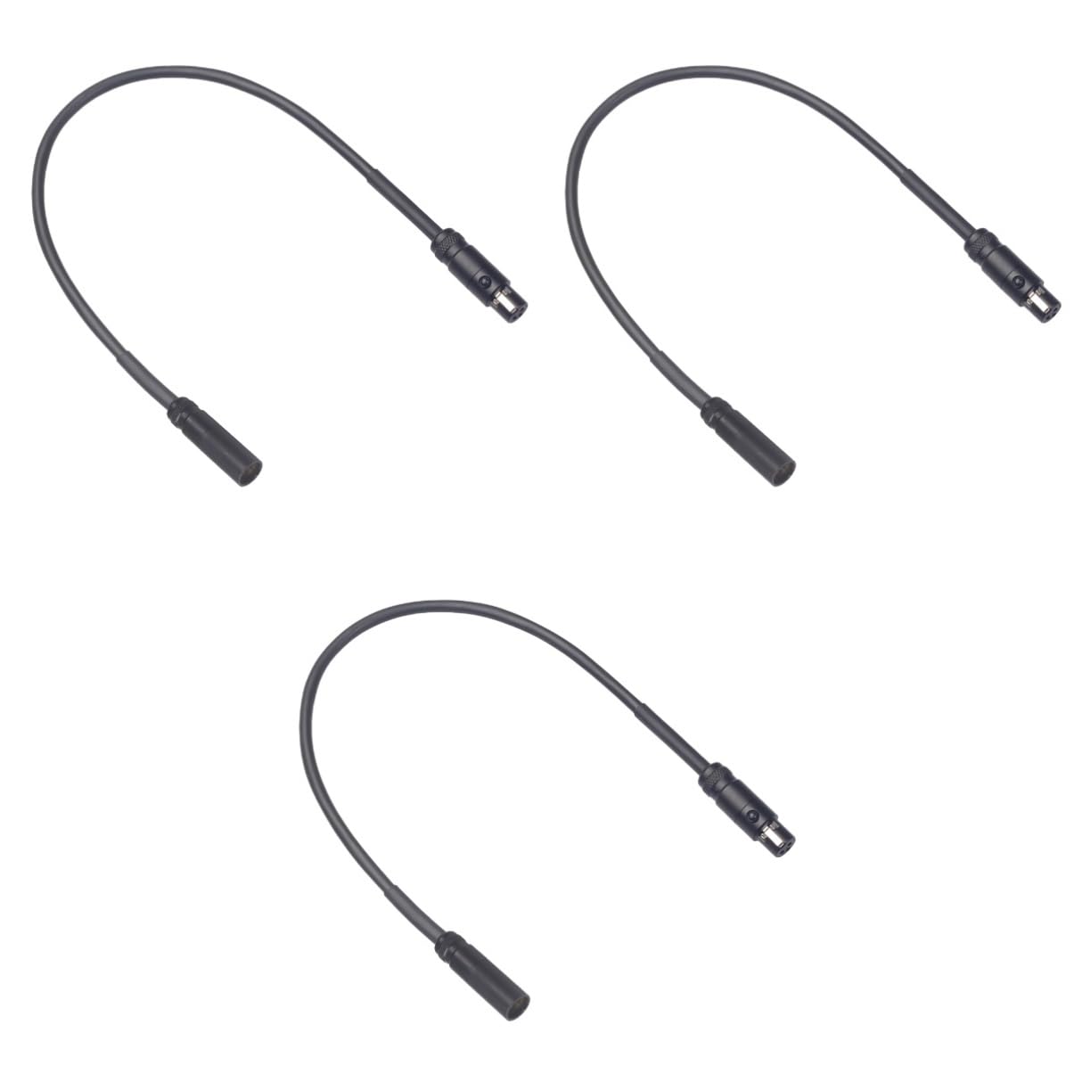 Toyvian 3 Pezzi 3 Pin Mini Maschio A Femmina Cavo Di Prolunga Microfono Schermato Ad Alta Fedeltà Nero Per Telecamere