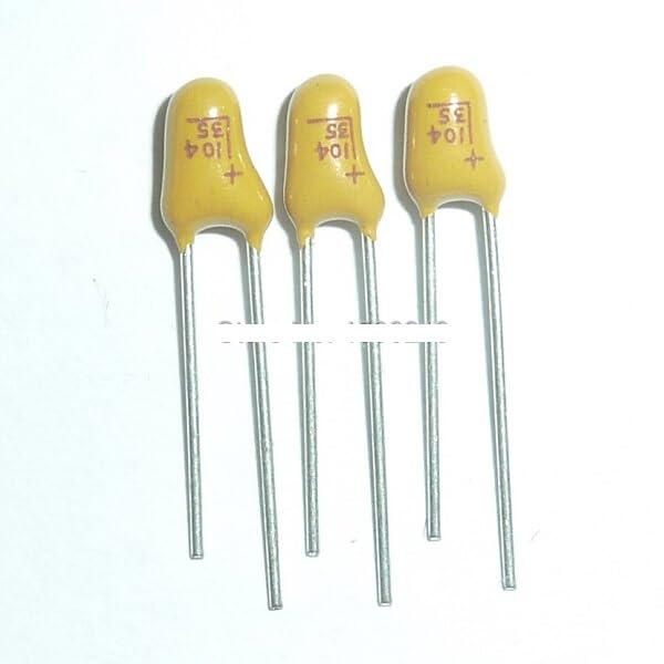 Condensateur tantale 0,1 uF 35 V DIP à faible ESR pour circuits imprimés de précision