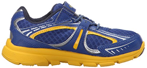 Stride Rite Racer Light-Up Bolt Running Shoe (Toddler/Little Kid), Navy/Yellow, 2 M Us Little Kid #TOP4