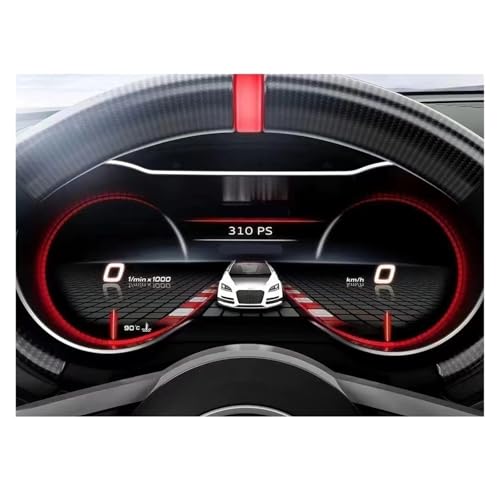 Velocímetro LCD para Audi TT 2006-2009: panel de instrumentos digital con navegación virtual 3